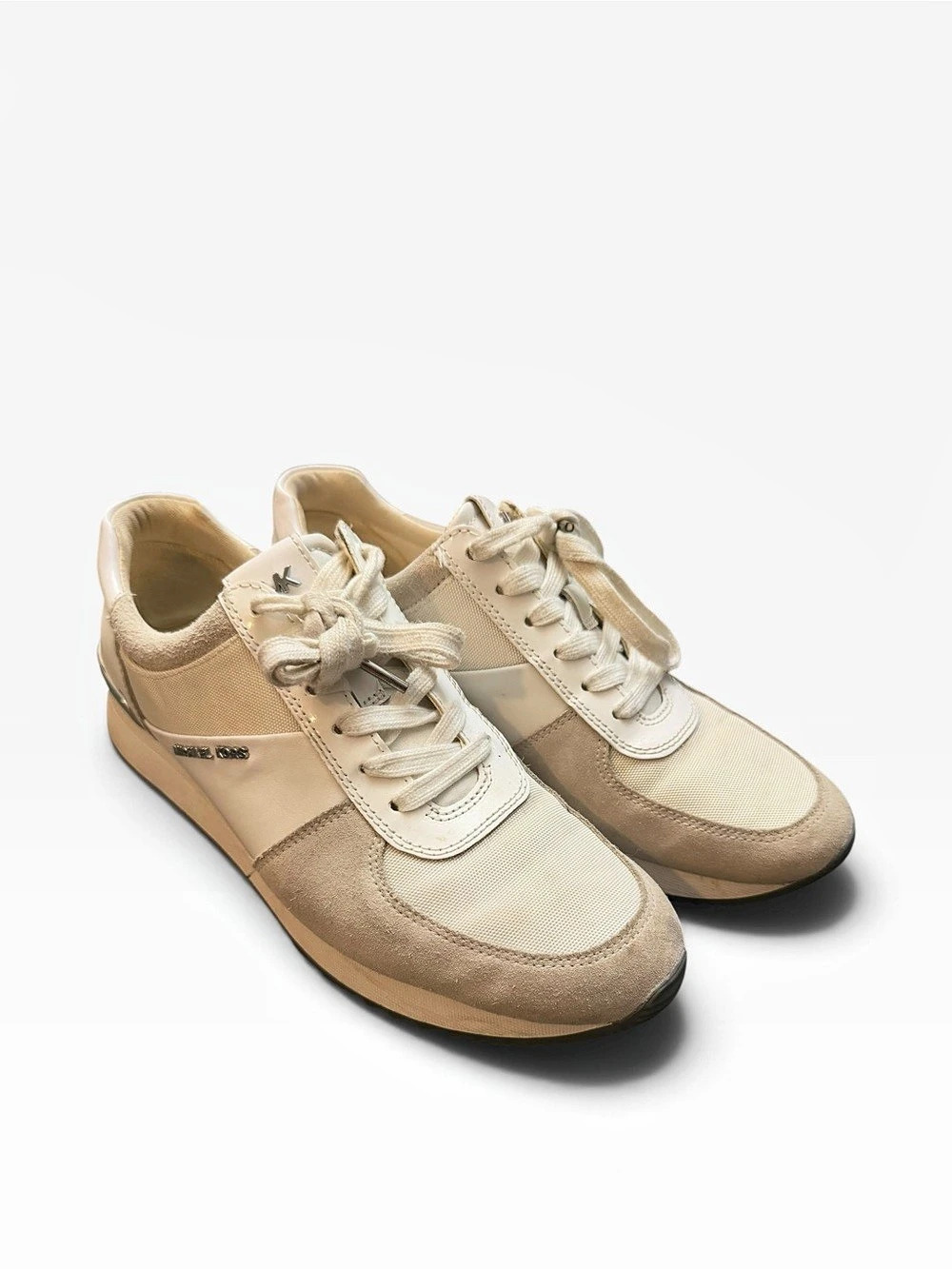 Michael Kors Georgie Wedge Trainer Beige Sneakers